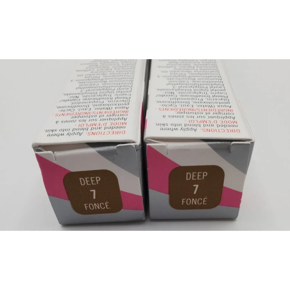 Lot of 2 Hello Fab Bendy Avocado Concealer #7 Deep/ Fonce  4.8g/ 0.17oz